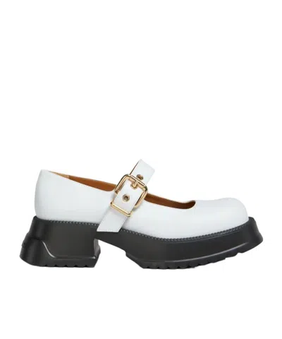MARNI MARNI BUCKLE DETAILED PLATFORM MARY JANES