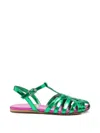 Marni Buckle Sandals In Multi