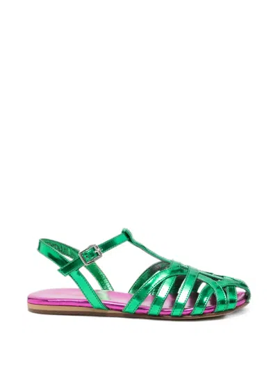 Marni Kids' Buckle Sandals In Multi