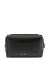 Marni Rectangular Crossbody Bag With Adjustable Strap In Black