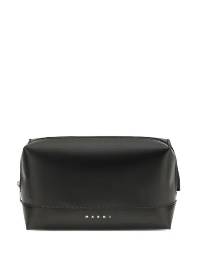 Marni Belt Bag Logo Detail Adjustable Strap In Black