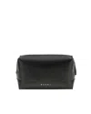 Marni Rectangular Crossbody Bag With Adjustable Strap In Black