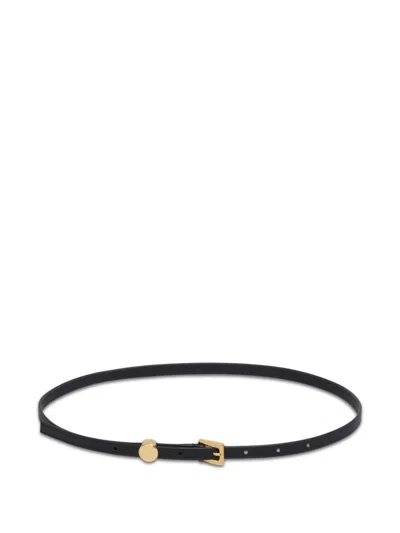 Marni Buckled Leather Belt In 00n99 Black