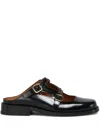 Marni Bambi 3.0 Moccasin Sabot Made Of Brushed Calfskin In Black