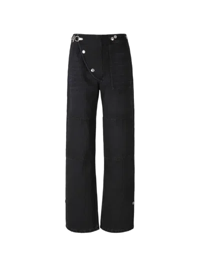 Marni Color-block Denim Trousers In Black
