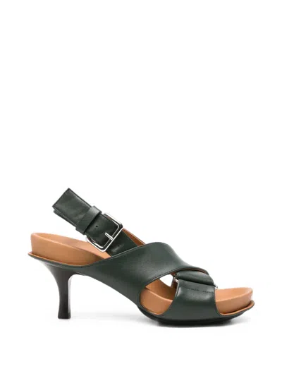 Marni Buckle-fastening Crossover Sandals In Multi