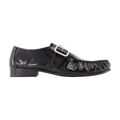 Marni Buckle-strap Lambskin Loafer In Multi