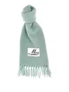 Marni Logo Patch Scarf In Light Blue