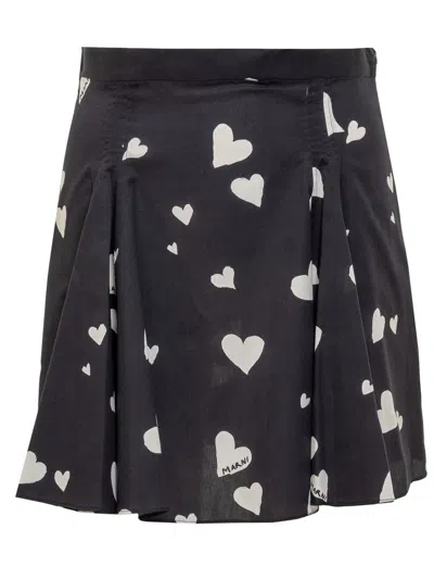MARNI MARNI BUNCH OF HEARTS MINISKIRT