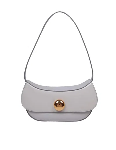 Marni Butterfly Hobo Bag In Gray Leather In Grey