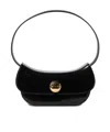 Marni Butterfly Hobo Bag In Black Leather In Black