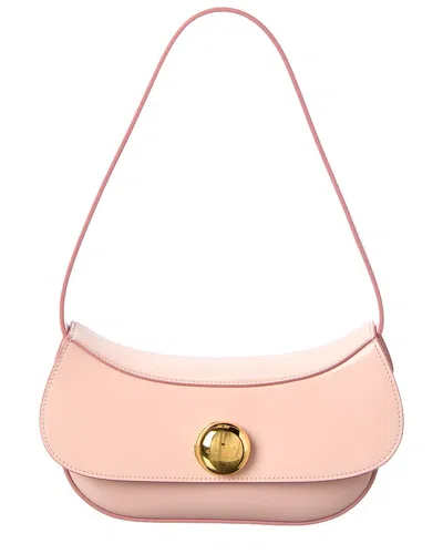 Marni Butterfly Small Leather Shoulder Bag In Pink