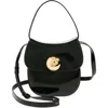 Marni Butterfly Calfskin Shoulder Bag In Black