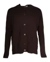 Marni Button-down Cardigan In Brown Wool In Brown