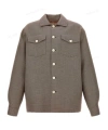 Marni Micro Houndstooth Wool Jacket In Green