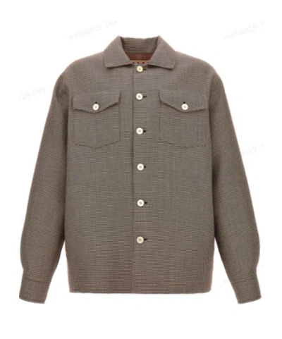 MARNI MARNI BUTTON DOWN HOUNDSTOOTH JACKET