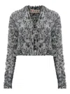 Marni Button-fastening Cardigan In Gray