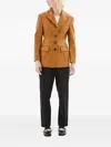 Marni Button-fastening Leather Jacket In Brown