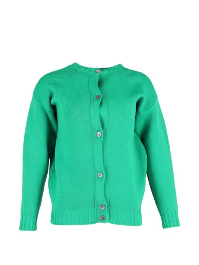 Pre-owned Marni Button-front Cardigan In Green