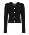 Marni Button-front Long-sleeve Cardigan In Black