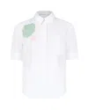 Marni Button Front Short Sleeve Top