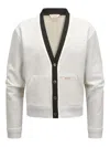 Marni Button-front V-neck Cardigan In White