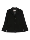 Marni Button-up Blazer In Black
