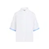 Marni Button-up White Poplin Shirt With Double-layer Cuffs In White