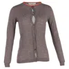 Marni Buttoned Cardigan In Grey Wool In Gray