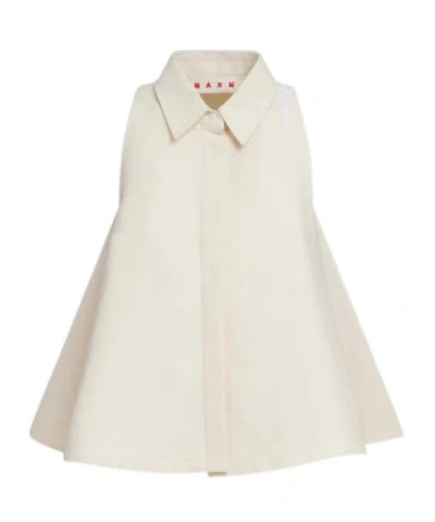MARNI MARNI A-LINE SLEEVELESS CADY SHIRT