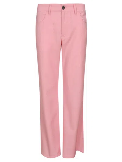 Marni Buttoned Flared Trousers In Pink