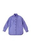Marni Buttoned Long-sleeved Reversible Jacket In Roc68 Prune Violet