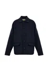 Marni Button-up Flap-pocket Coat In Blue
