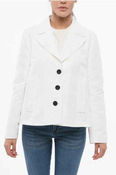 Marni Single-breasted Blazer In White