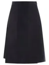 MARNI CADY MIDI SKIRT WITH MAXI PLEATS SKIRTS BLACK