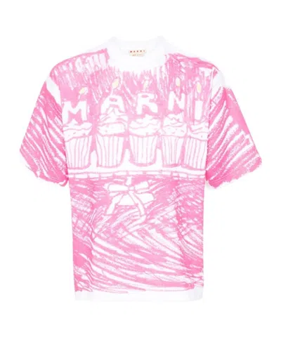 MARNI CAKE-PRINT JERSEY T-SHIRT 