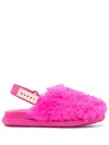 Marni Pink Sabot Strap Loafers In Pink