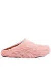 Marni Calf Hair Flat Sole Round Toe Sandals In Pink