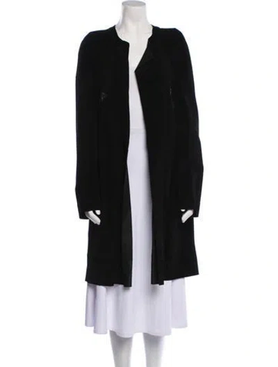 Pre-owned Marni Calf Leather Evening Jacket In Black