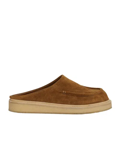 MARNI MARNI ROUND-TOE SLIP-ON SLIPPERS
