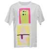 Marni Camelia Print T-shirt In White Cotton In White
