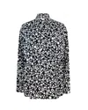 Marni Camicia In Seta Con Stampa Dillies Bianca E Nera In Pfn99