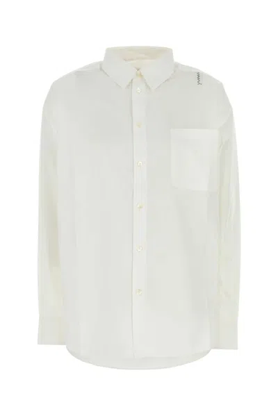 Marni Poplin Shirt In White