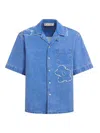 Marni Men Cotton Shirt In Blue