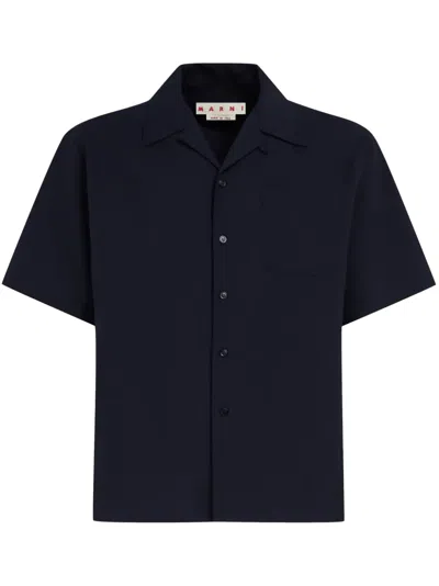 Marni Collared Short-sleeve Shirt In Multi