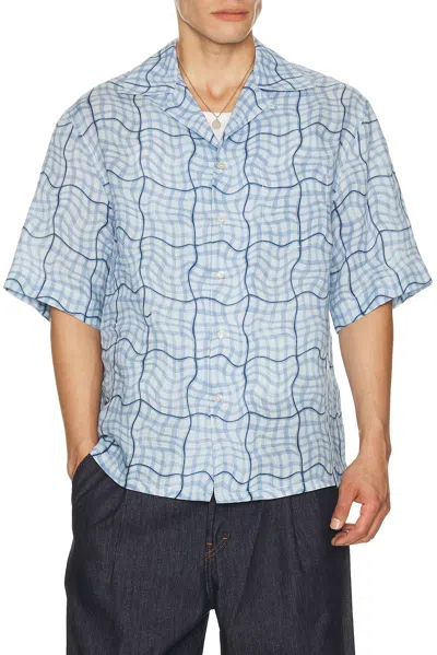 Marni Camp Collared Button Down Shirt In Multi