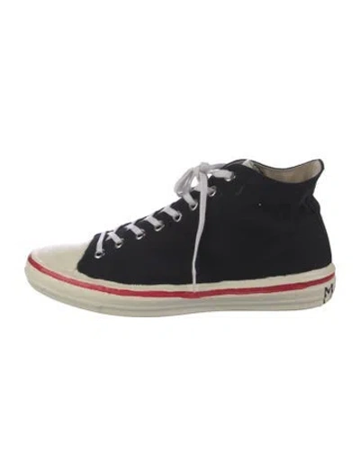 Pre-owned Marni Canvas Athletic Sneakers In Black