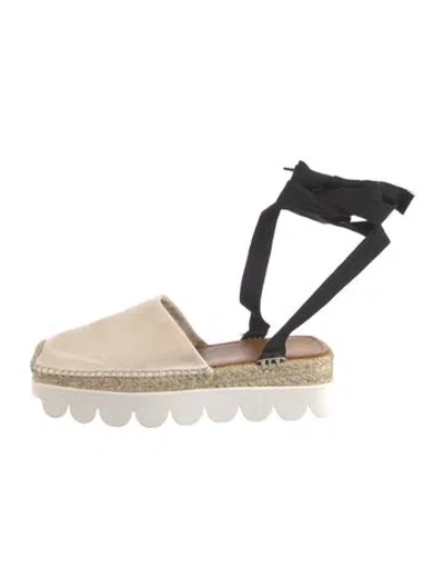 Pre-owned Marni Canvas Braided Accents Espadrilles In Neutrals