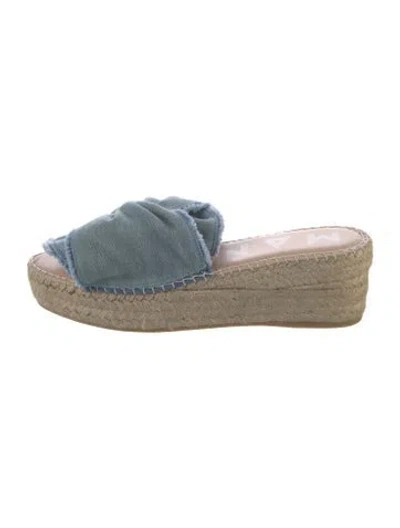 Pre-owned Marni Canvas Espadrilles In Blue
