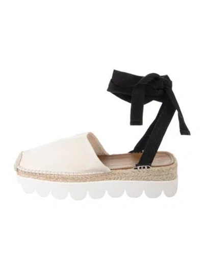 Pre-owned Marni Canvas Espadrilles In Neutrals